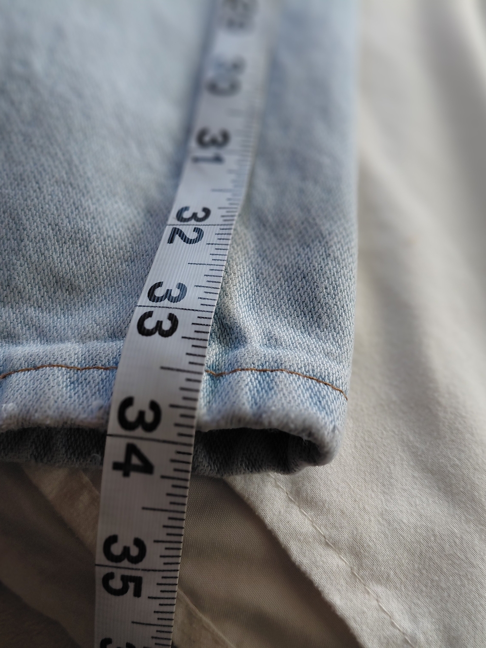 Rare Vintage 1970s Wrangler Light Wash Straight Bootcut Jeans 28 - Picture 11 of 14